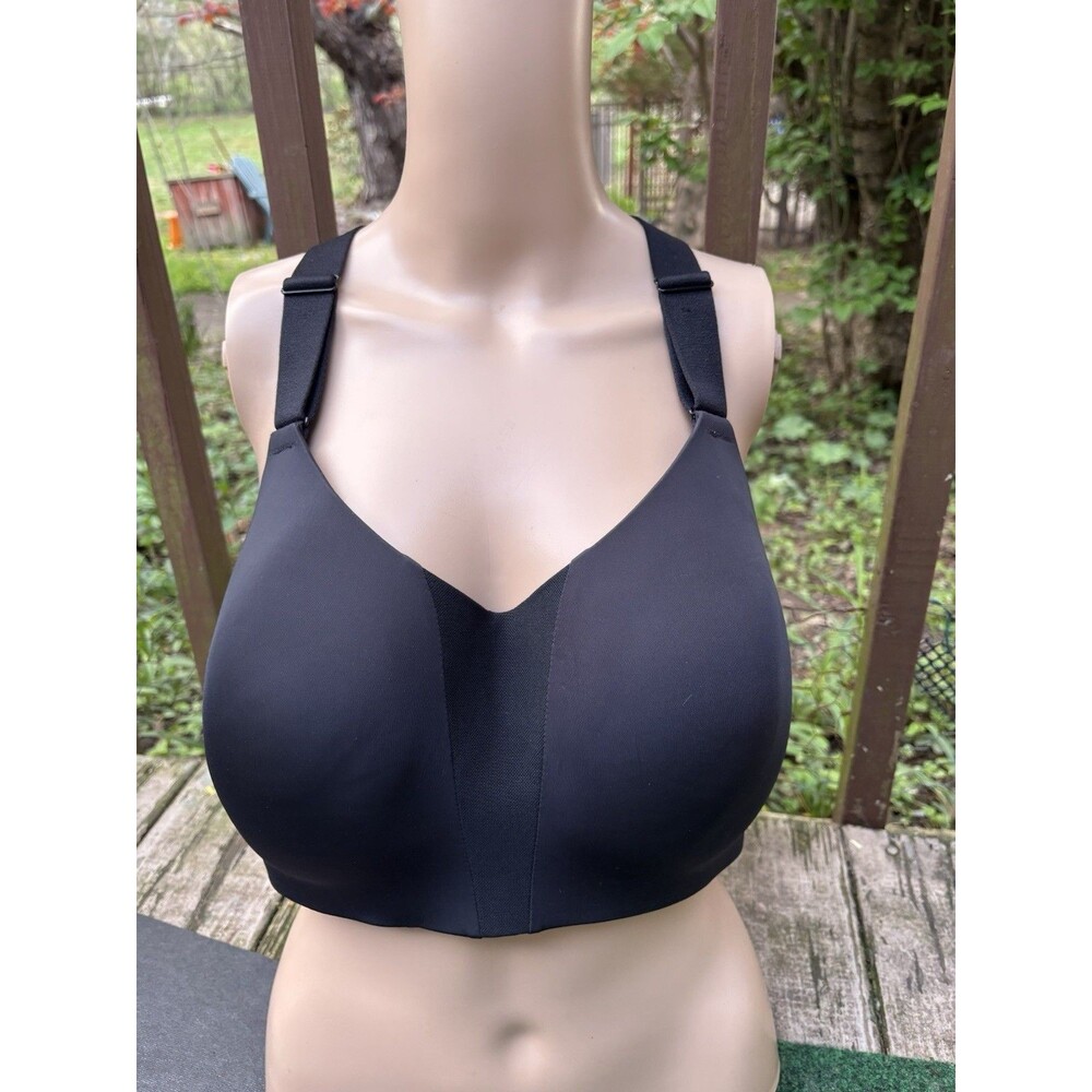 Nike Rival Dri Fit Black Racerback Wireless Molded High Impact Sports Bra 40D